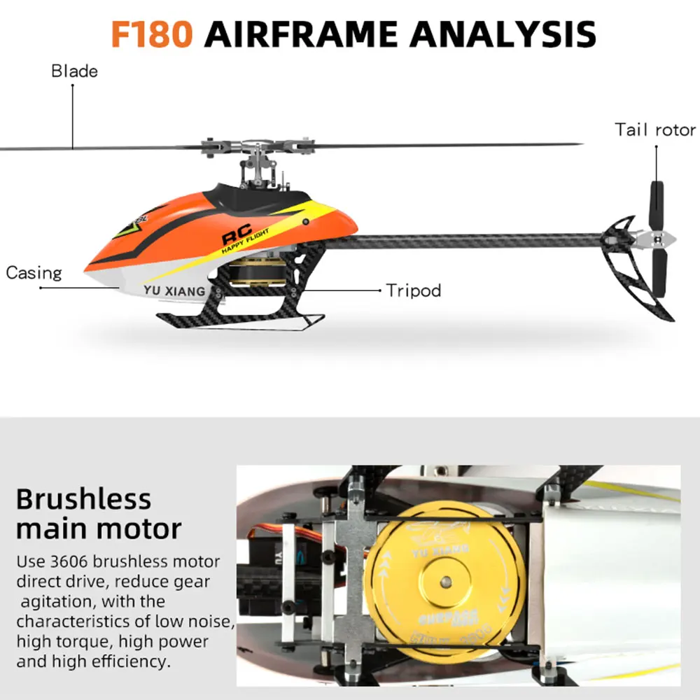 

6-axis Gyroscope RC Helicopter Toy 2.4G Remote Control Aircraft Flybarless RC Helicopter Model Outdoor Toys Childrens Gifts