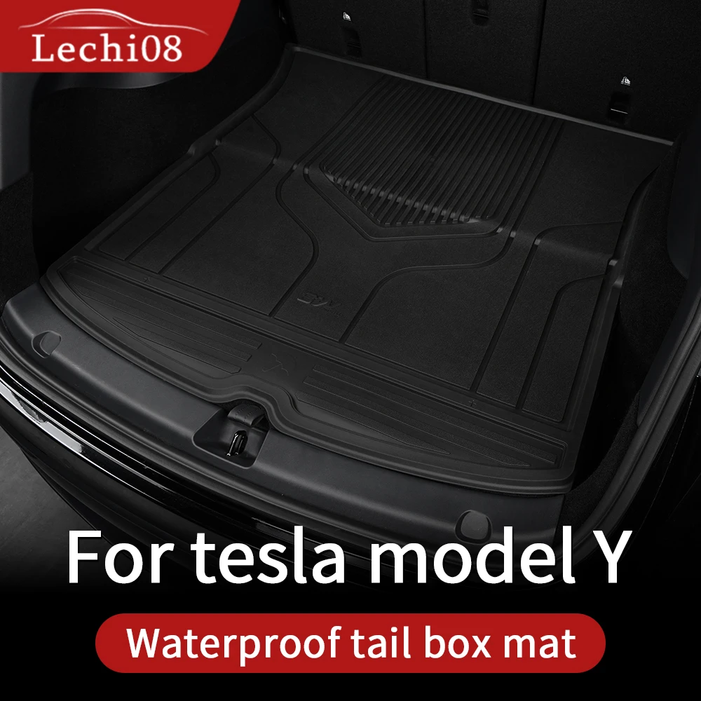 Коврик для Tesla model y, аксессуары для багажника tesla y accessories, водонепроницаемый и легко моющийся материал