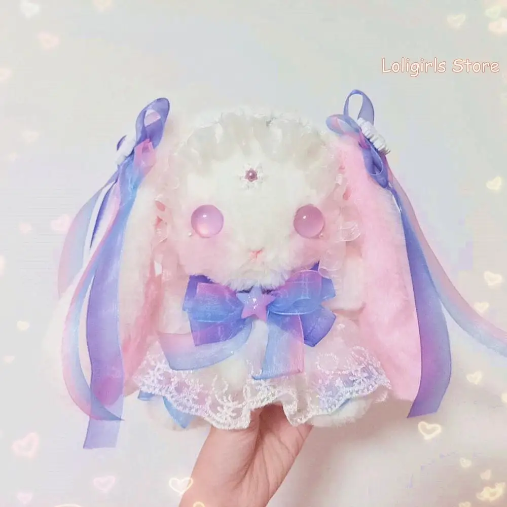 Милая плюшевая сумка мессенджер в стиле Лолиты с кроликом через плечо молодая