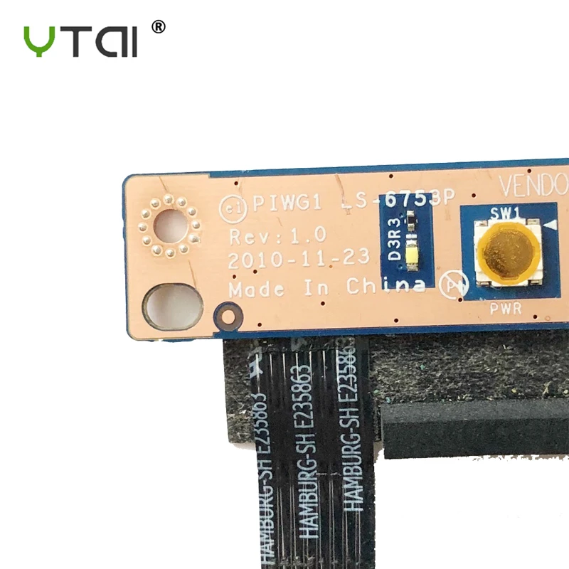 

For Lenovo G470 G475 G570 G575 Power Button Switch Board Series LS-6753P Free shipping