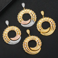 jimbora super round new design dangle drop earrings for women girls boho earrings brincos fashion bridal wedding jewelry 2020
