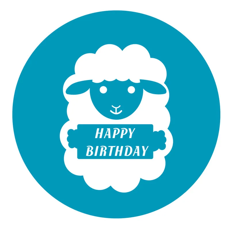 

YaMinSanNiO Happy Birthday Circle Sheep Animal Metal Cutting Dies Diy Card Making Scrapbooking Embossing Craft New Dies for 2020