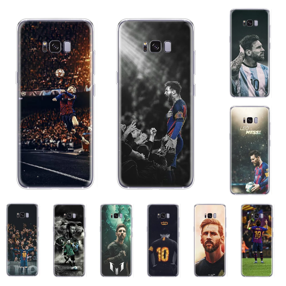 Футбол Король Аргентина MESSI черный мягкий чехол для телефона из ТПУ Samsung S5 S6 S7 S8 S9