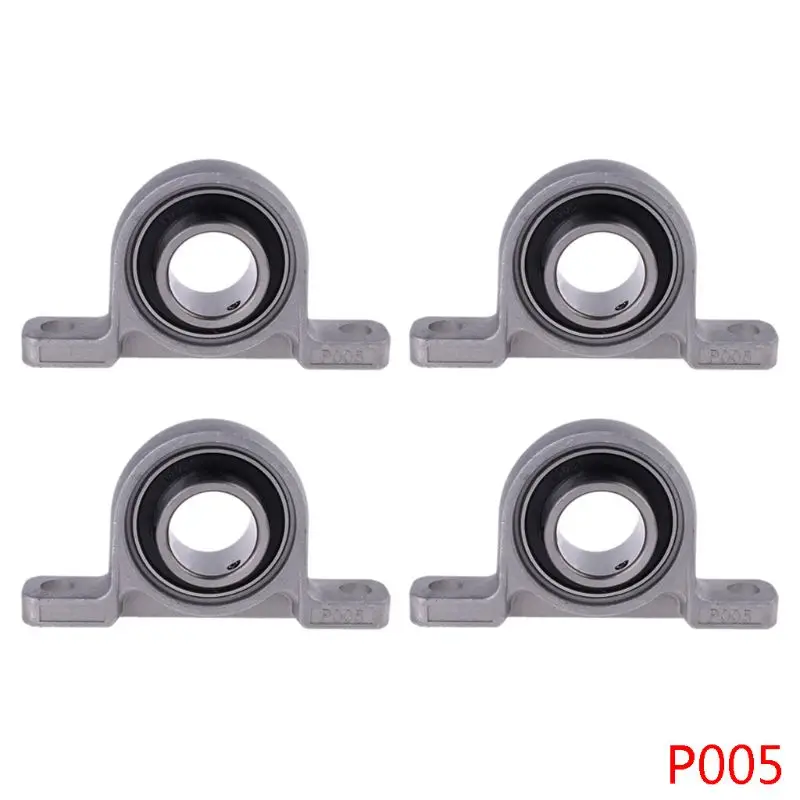 4x Zinc Alloy Diameter 10/12/15/17/20/25mm Bore Ball Bearing Pillow Block Mount | Обустройство дома
