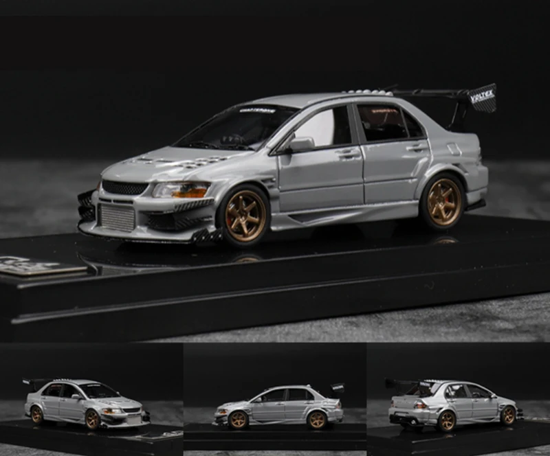 1: 64 весы EVO VII Nine generation модель автомобиля серая Смола высокое моделирование