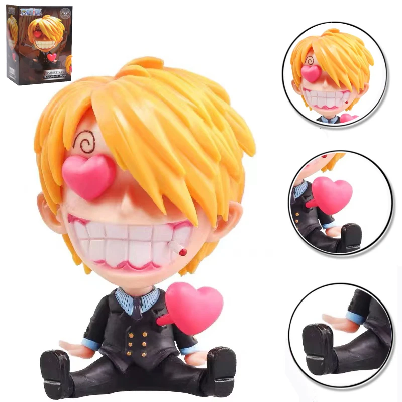 

Japanese Anime One Piece Sitting Position Sanji 9CM PVC Action Figure Toys Dolls