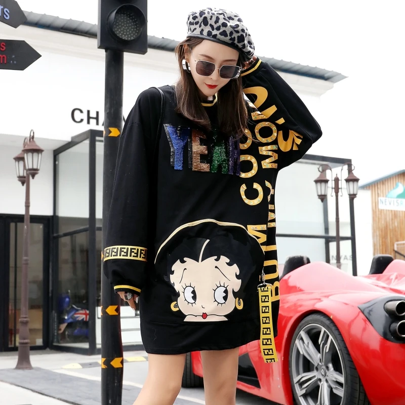 Толстовка для женщин 2020 новая популярная блузка с принтом алфавита из