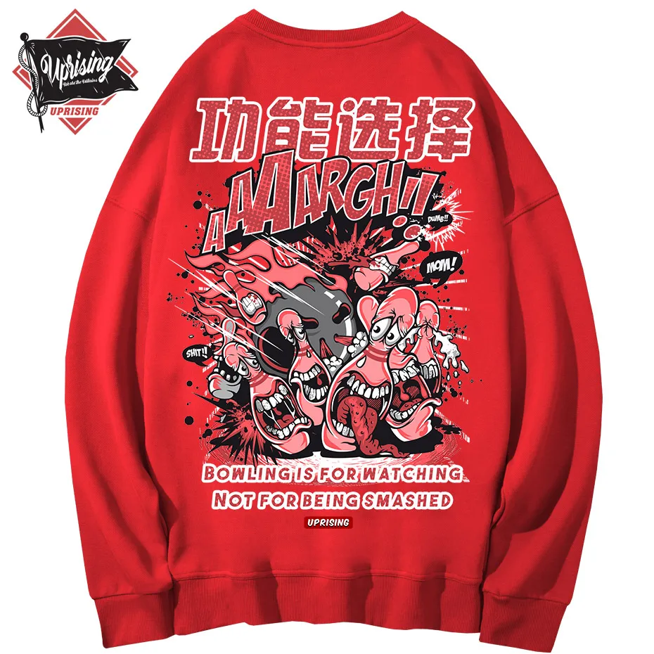 

Hoodies, Sweatshirts Personality I Love Bowlinger Sweatshirt men's popular long-sleeved custom party Hoodie hip-hop street