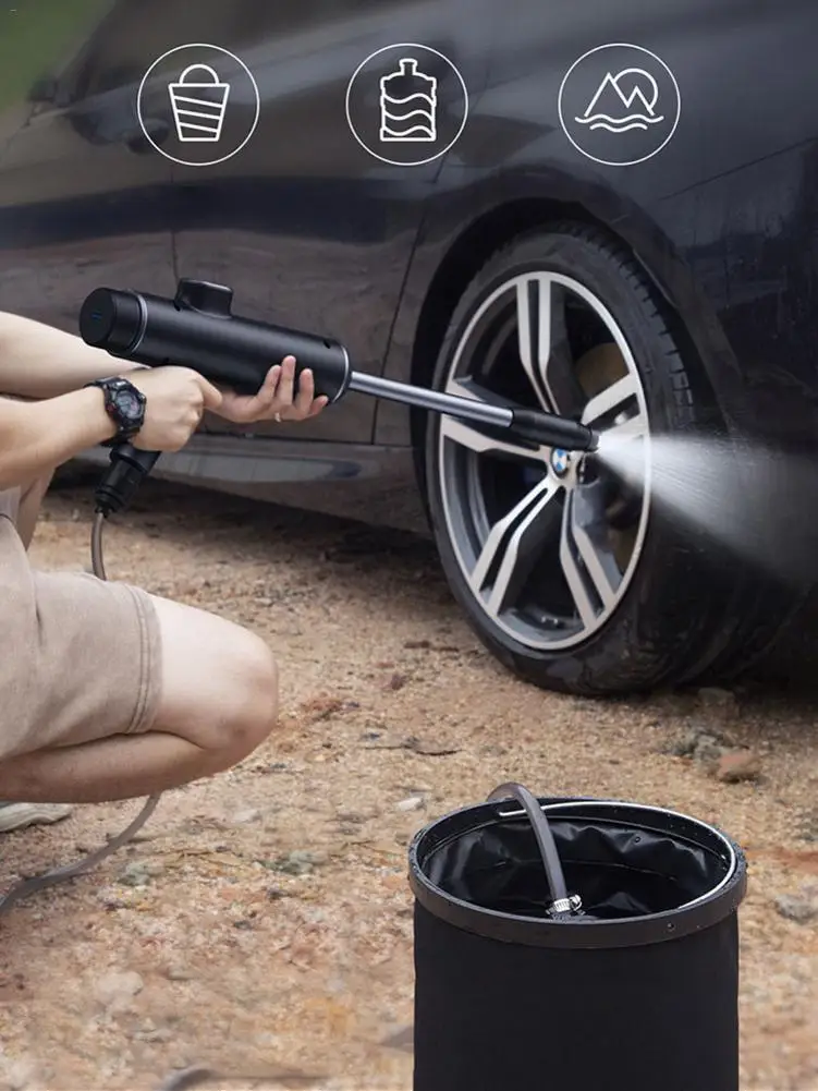 Цена Мойка высокого давления аккумуляторная, 5 В, 450psi