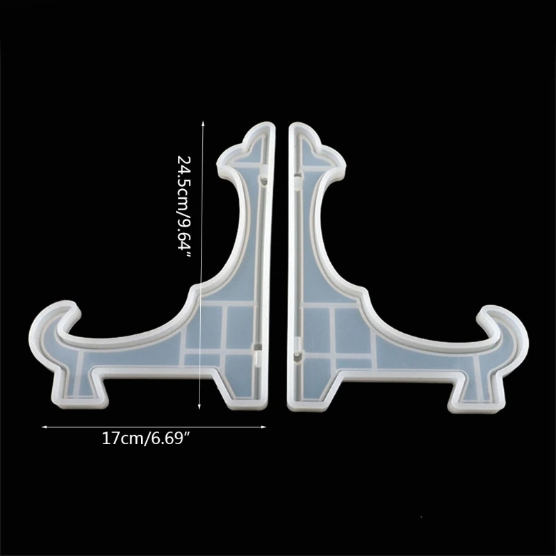 

1 Pair Desktop Storage Stand Crystal Epoxy Resin Mold Jewelry Display Shelf Rack Casting Silicone Mould DIY Crafts Making