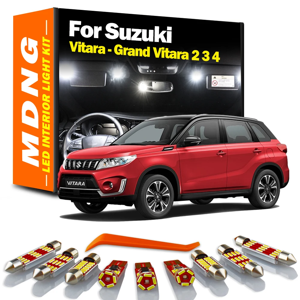 Автомобильные светодиодные лампы MDNG Canbus комплект освещения салона для Suzuki Vitara Fit