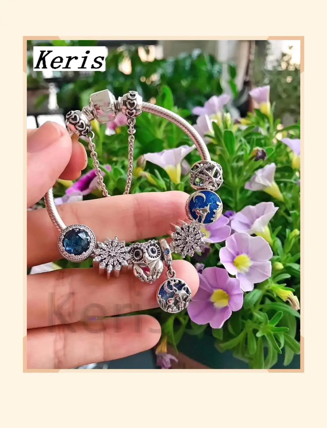 High Quality 1:1 100% Silver Owl Snowflake Pattern Bracelet First Choice For Gift Free Package | Украшения и аксессуары