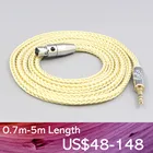 LN007645 8-жильный позолоченный + палладиевый серебряный кабель OCC для наушников AKG Q701, K702, K271, K272, K240, K141, K712, K181, K267, K712