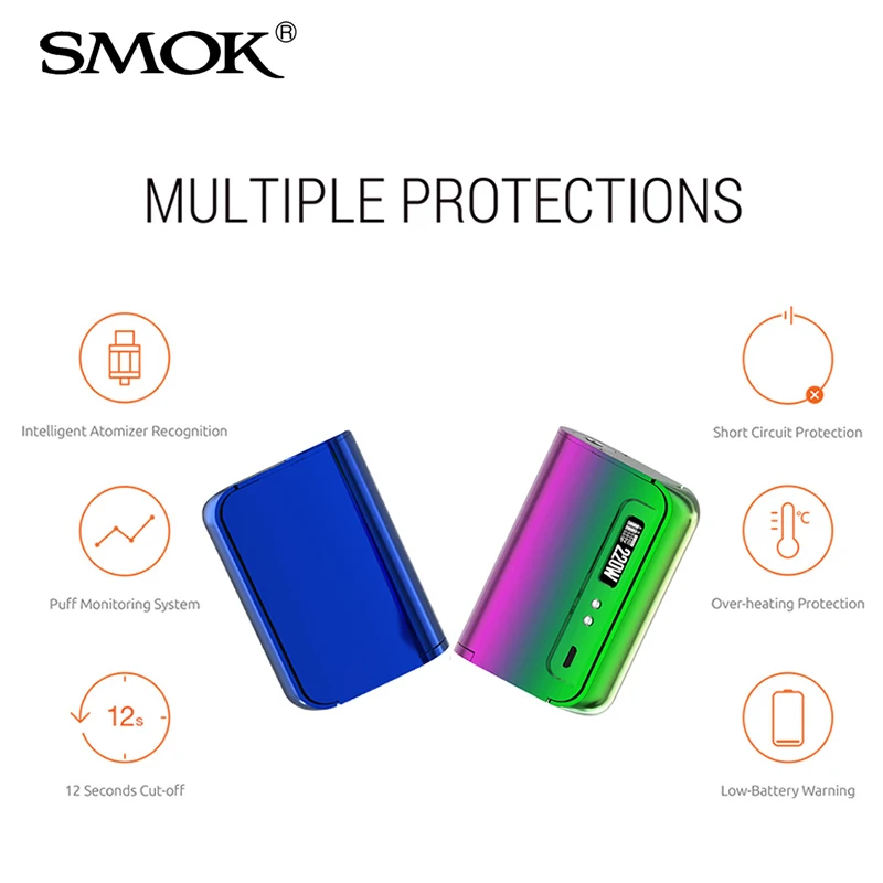 SMOK OSUB King TC Box Mod 220 Вт электронная сигарета Vape мод 18650 для TFV8 детский атомайзер Micro TFV4