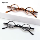 Очки для чтения мужские круглые в стиле ретро, с чехлом, + 3,5