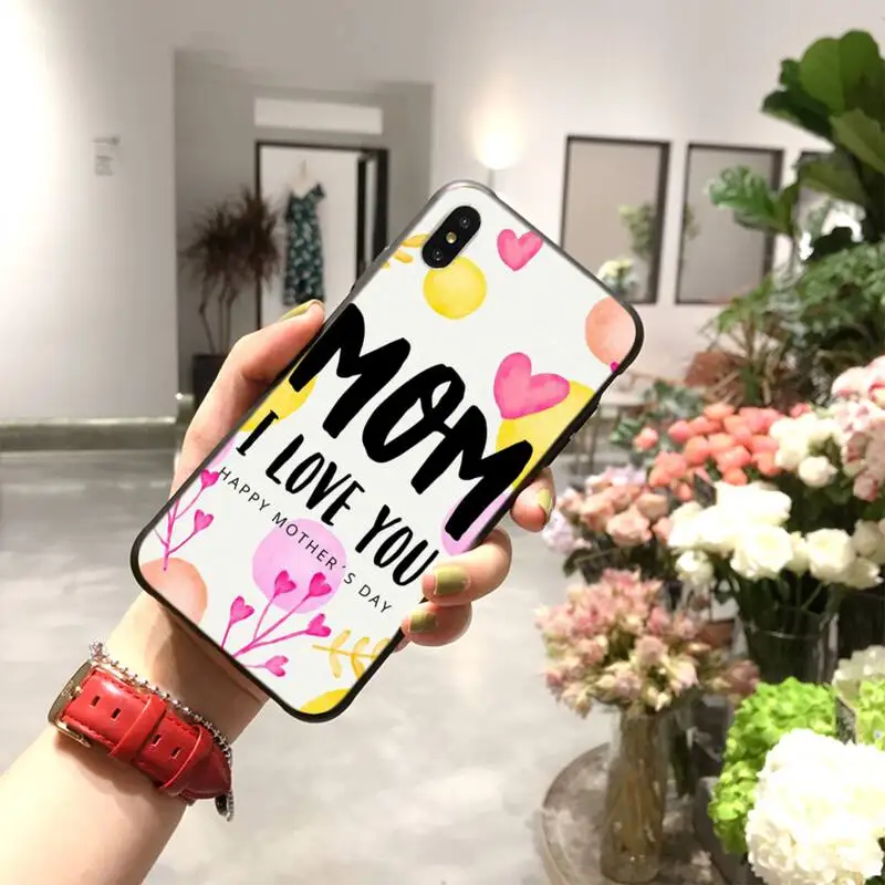 Мягкий черный Чехол CUTEWANAN для телефона с надписью Best Mom на день матери iPhone 11 pro XS MAX 8