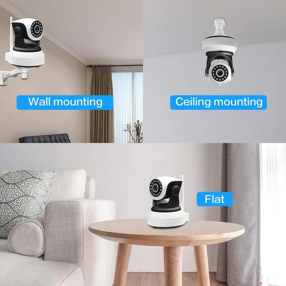 HD 1080P IP Камера Wi Fi Крытый видеонаблюдения панорамирования/наклона Беспроводной
