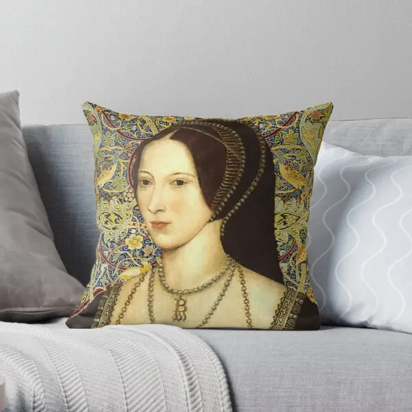 

Anne Boleyn Queen Of England Printing Throw Pillow Cover Comfort Wedding Fashion Fashion Decor Waist Bed Pillows not include