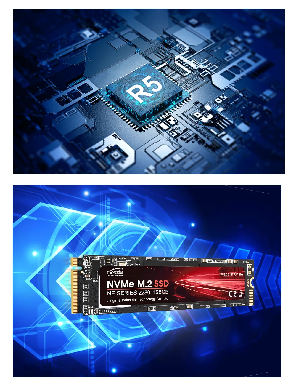 

JINGSHA M2 SSD NVMe 128GB 256GB 512GB 1TB M.2 2280 Internal Hard Disk HDD Solid State Drive for Laptop Desktop Mini PC Host