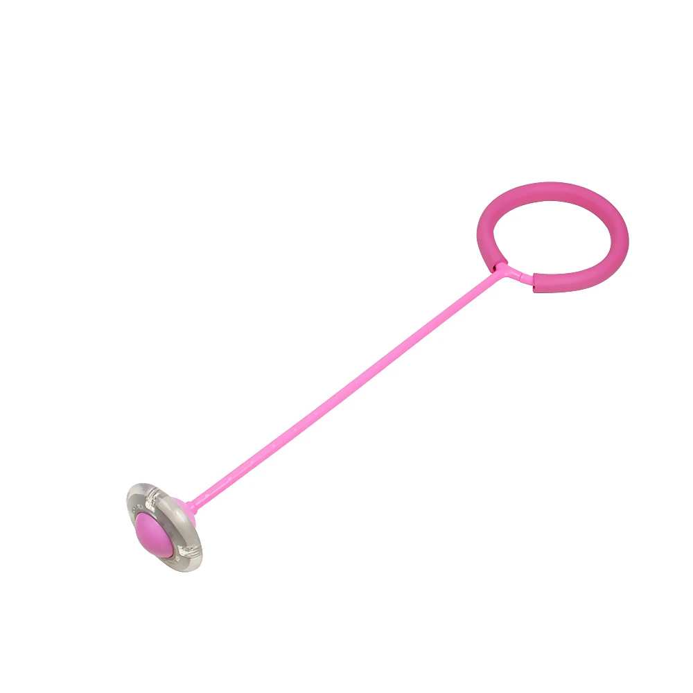 Pink Детские забавные прыгающие мячи, одна нога, Мигающий прыгающий мяч, скакалки, спортивные качели, мяч, фитнес-игры, развлекательные игрушки - Цвет: Pink
