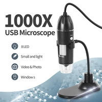 usb microscope camera 1000x digital microscope with stand 1080p handheld portable mini microscope with 8 led for pc mac