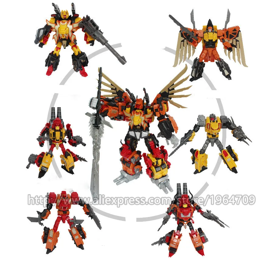 JINBAO 6 в 1 Опустошитель Predaking Трансформационные игрушки мальчик оверсайз 50 см робот автомобиль ко G1 модель аниме фигурка подарок игрушка для малыша