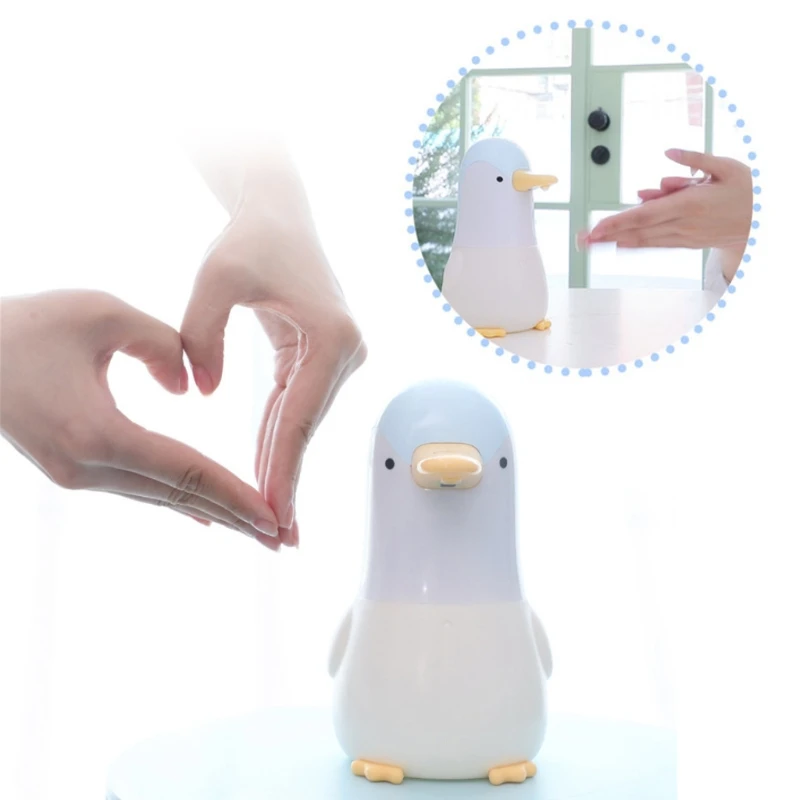 

Cute Penguin Automatic Soap Dispenser Touchless Induction Foam Bubble Washing 62KD
