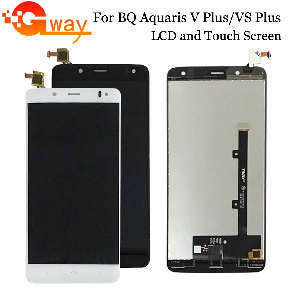 ЖК-дисплей и сенсорный экран для BQ Aquaris V Plus дигитайзер со стеклянной панелью