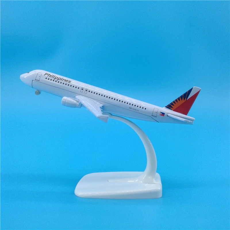 

Модель самолета из металлического сплава A320 авиакомпании Филиппины, модель самолета из Филиппин, модель самолета с колесами 16 см, аэробус 320