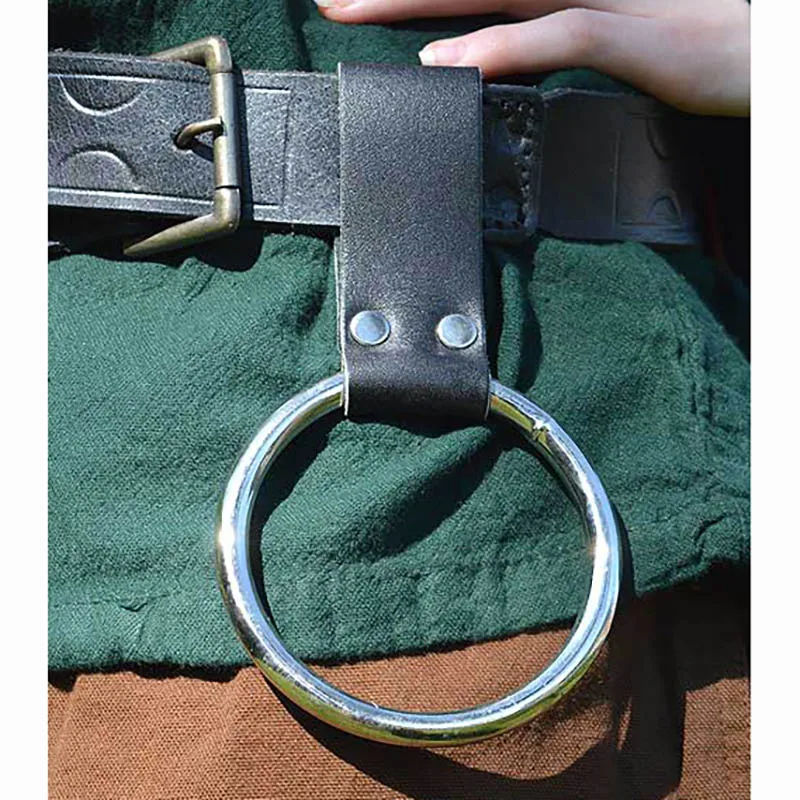 Средневековый военный топор-молот кольцо лягушка булава ремень вешалка для