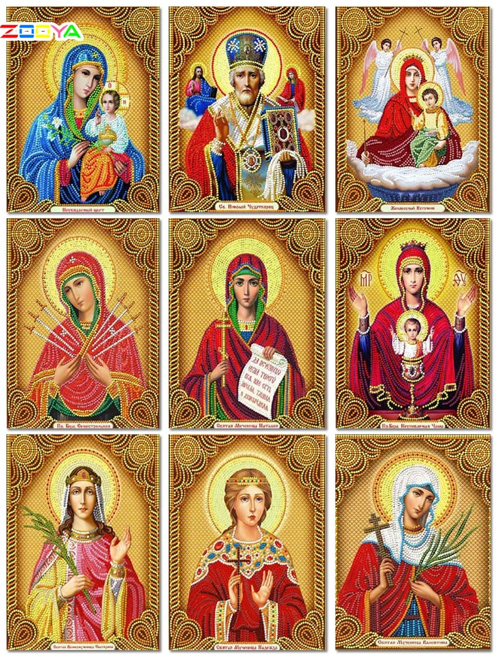 5D алмазная живопись с Мадонной полноразмерная религия Алмазная мозаика вышивка