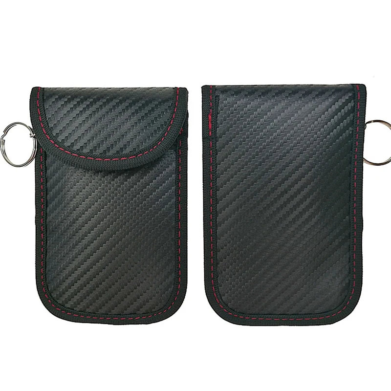 Car Key Signal Blocker Case Faraday Blocking Bag Fob Pouch Keyless RFID for Carbon Fiber Texture | Автомобили и мотоциклы