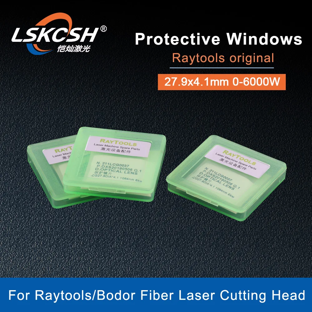 LSKCSH 20 шт./лот Raytools Защитное стекло для объектива/Защитное стекло для окон 27,9*4,1 мм для Raytools лазерная головка BT240 BM110