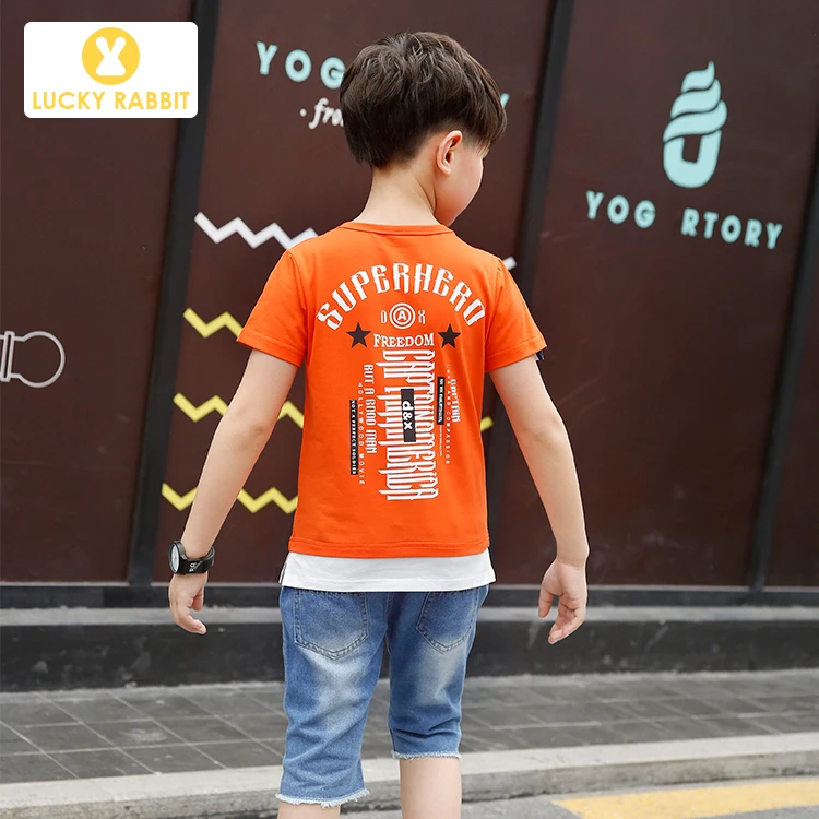 Летняя одежда для мальчиков короткая стильная модная повседневная крутая из