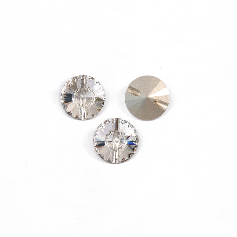 Yanruo 3015 все размеры кристально чистые Rivoli DIY стеклянные Пришивные Пуговицы декоративные для вышивка рукоделие Швейные аксессуары