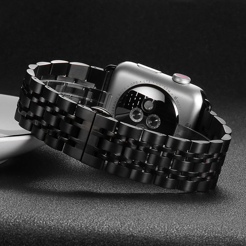 Ремешок из нержавеющей стали для apple watch band 44 мм 40 42 38 браслет iwatch pulseira 5/4/3/2/1 с