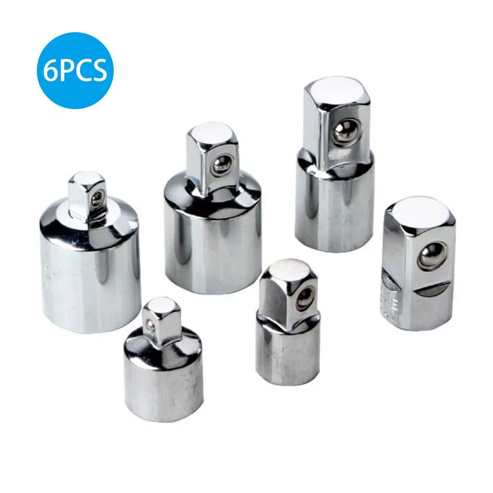 

6pcs/set Impact Socket Adapter Ratchet Wrench Socket Converter 1/2 3/8 3/8 1/4 3/4 1/2 Drive For Auto Repair Tools
