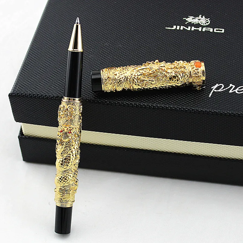 JINHAO роскошный высококачественный рельефный серый дракон китайский подарок