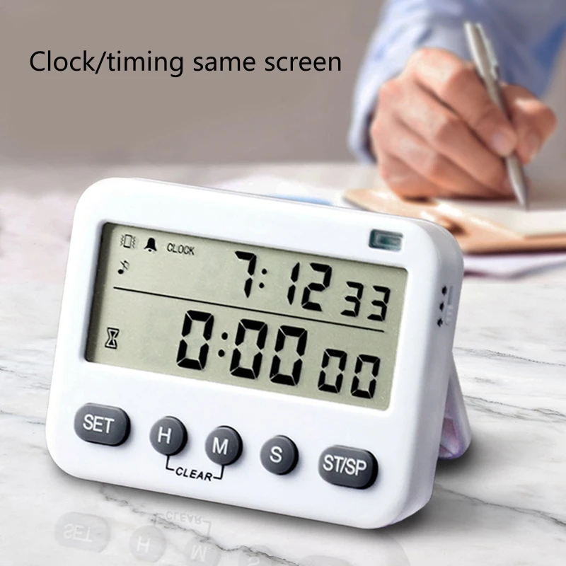 

2022 New YS-218 Digital Timer 100 Hour Dual Count Down and Up Kitchen Timer LCD Display