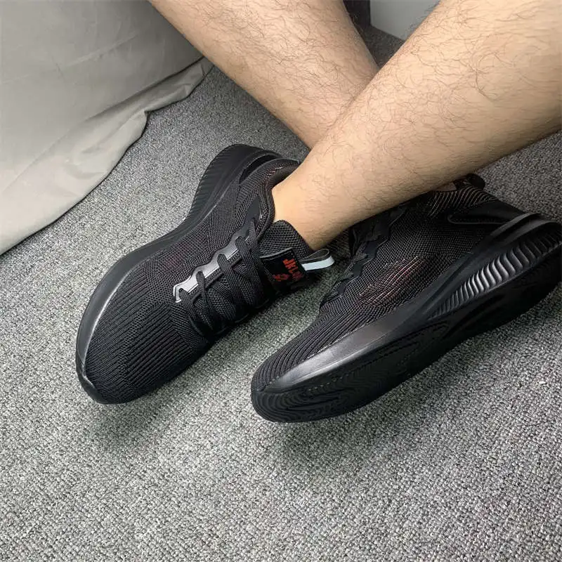 

Number 37 Sport Shoes Male Rubber Soles Black Running Shoes Rhinestone Mens Sports Shoes Height Increasing Male Sneakers Tennis