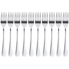 10 шт., вилка из нержавеющей стали, вилка для стейка, столовые приборы, обеденный стол, фруктовый салат, Steak-18.5cm, общая длина