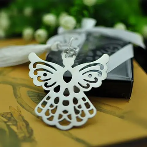 

Exquisite Stainless Steel Hollow Out Eagle Bookmark with Tassel Ribbon Box Gift