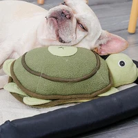 small dog cats pet squeaky sniffing turtle design snack food slow feeding training pet dog play toy new