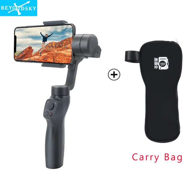 add bag Beyondsky Eyemind 2 3-осевой Ручной Стабилизатор Gopro Экшн камеры Gimbal для iphone и Android телефон сумка для переноски штатив подарки VS DJI Osmo 2 - Цвет: add bag