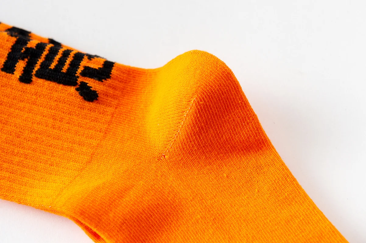 Мужские и женские носки из чистого хлопка с китайскими персонажами обратите