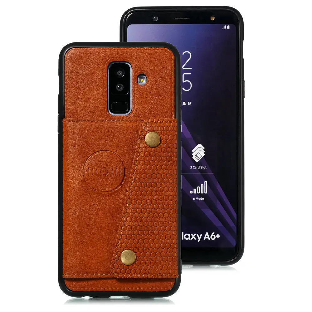 Автомобильный держатель для телефона с отделением карт Samsung Galaxy A7 2018 чехол A6Plus A 6