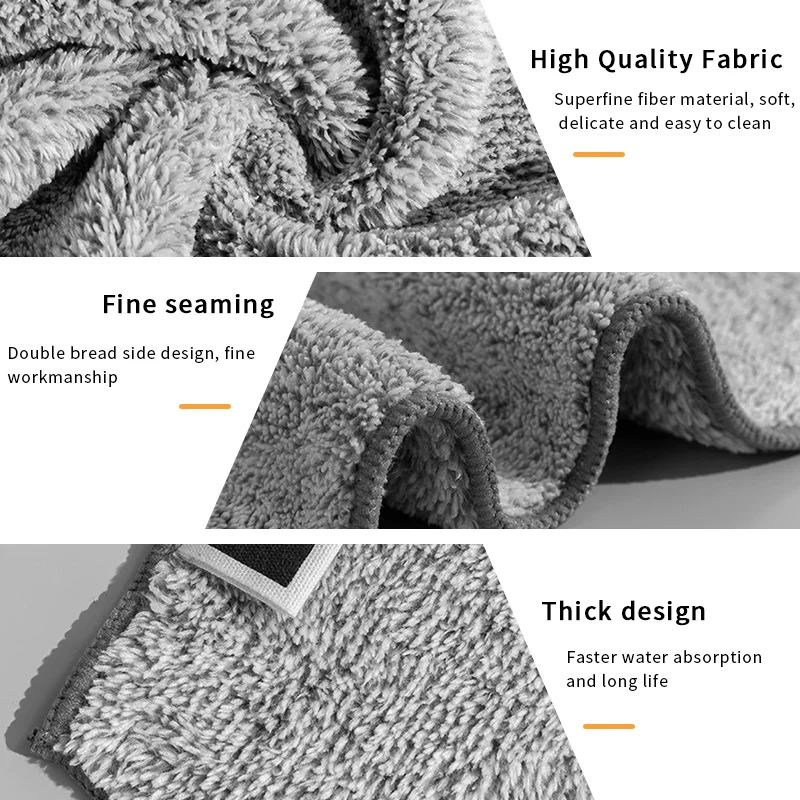 Микрофибра для чистки кухни ткань утолщенная впитывающая бамбуковая посуда