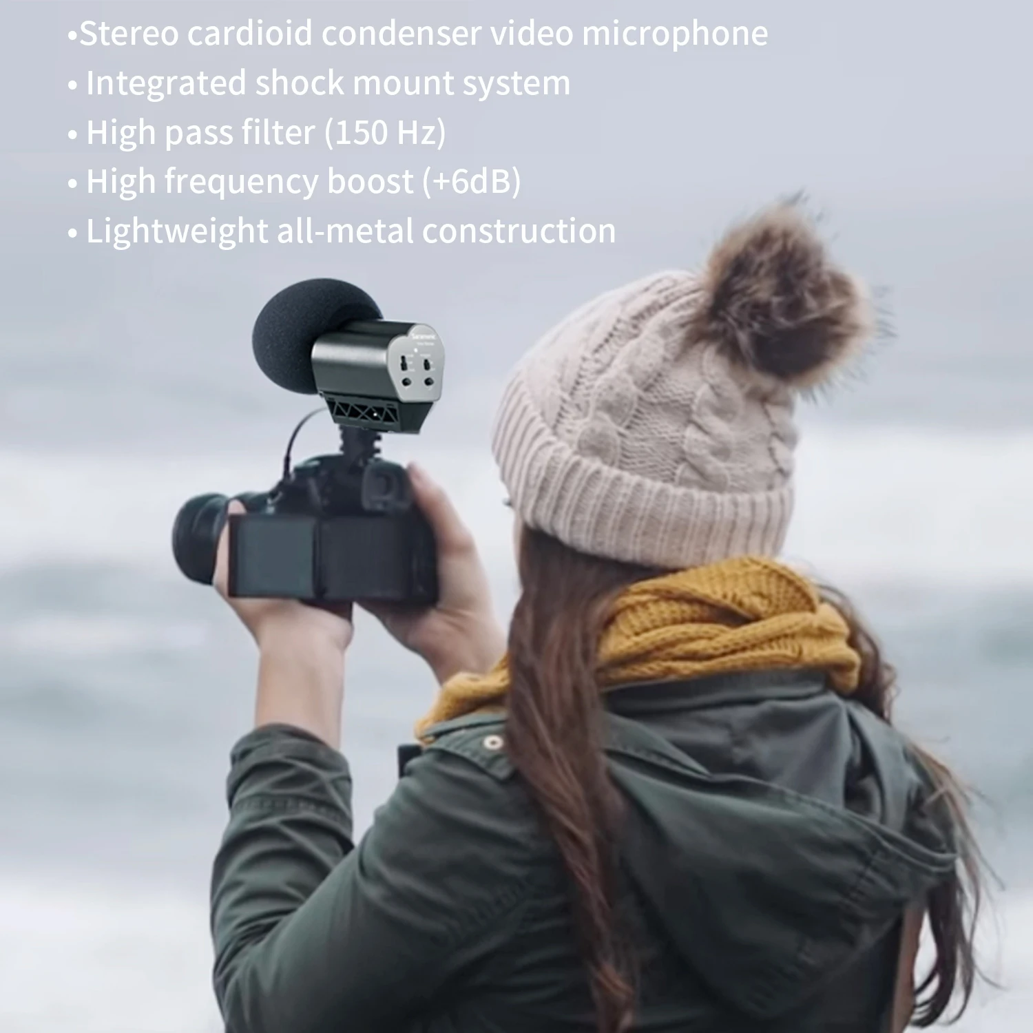 Saramonic Vmic стерео на камеру кардиоидный конденсаторный видеомикрофон для DSLR-камер