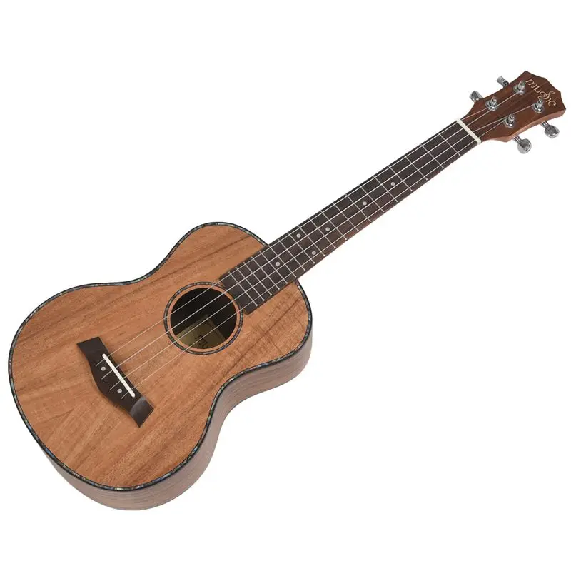 Tenor Гавайская гитара 26 дюймов Акустическая мини Акация 4 струны для начинающих