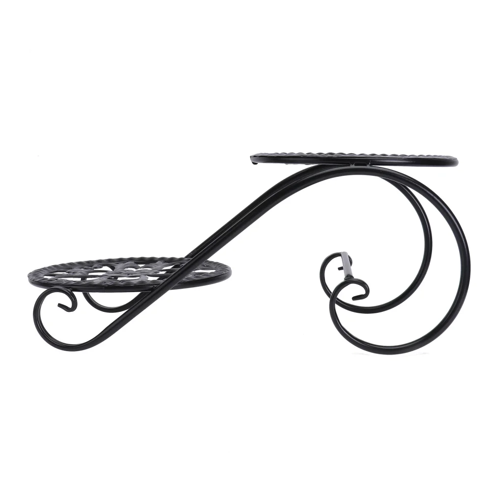 

1pc Iron Craft Flowerpot Storage Rack Plant Pot Iron Shelf Flowerpot Shelf